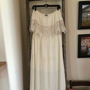 Long off/off shoulder dress